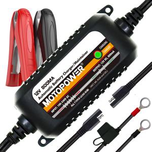 MOTOPOWER 자동 자동차 배터리 충전기 유지 보수 12V 800mA 자동차 오토바이에 대한 스마트 빠른 전원 충전