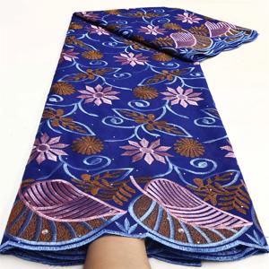 스위스 보일 레이스 원단 아프리카 면, 나이지리아 메쉬 자수 레이스 직물, 웨딩 원피스, 5 야드, 2024 하이 퀄리티