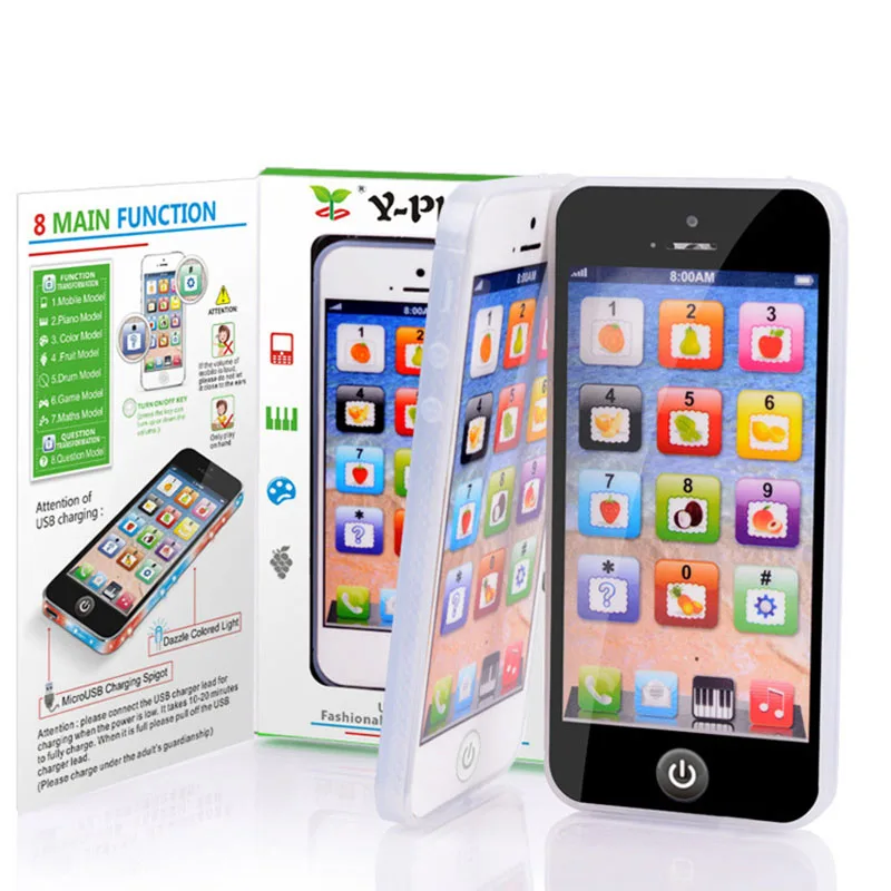 어린이 시뮬레이션 전화 아기 뮤지컬 조기 교육 장난감 가벼운 소리 모바일 보컬 장난감과 영어 학습 핸드폰