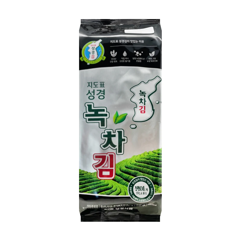 지도표 성경 보성녹차 조각김 50g