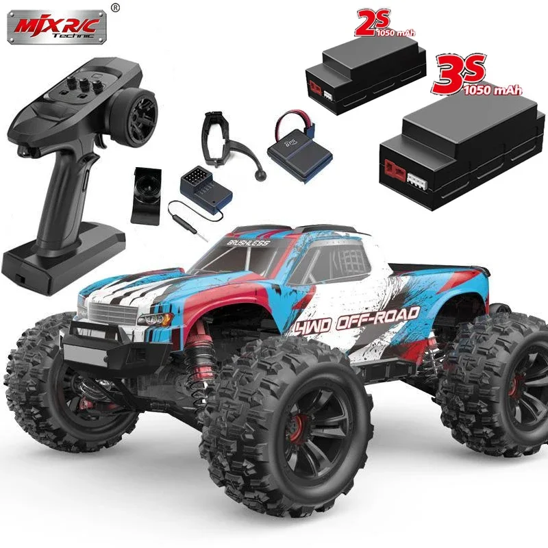 새로운 MJX Hyper Go 16208 3S 1/16 브러시리스 RC 자동차 취미 2.4g 원격 제어 픽업 트럭 모델 4wd 고속 오프로드 소년 선물