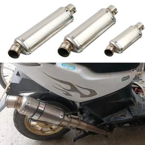 슬립온 51mm 유니버설 스테인리스 스틸 오토바이 배기 머플러, 100cc-1000cc ATV GP 스쿠터용, fz6 pcx125 호환