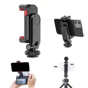 ST-06S 수직 촬영 폰 마운트 홀더 DSLR 카메라 모니터 마운트 삼각대 마운트 클램프 스마트폰 브이로그 촬영 액세서리