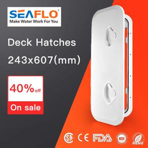 SEAFLO 해양 보트 요트 RV용 갑판 접근 해치 커버, 방수 자외선 방지 미끄럼 방지 검사 ABS 플라스틱 문짝, 243x607, 243x607