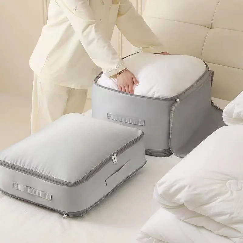 1 pc 울트라 공간 절약형 자체 압축 주최자는 이불 의류 용 공간 보호기 진공 보관 가방을 업그레이드합니다.