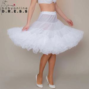 BABYONLINE 신부 짧은 Tulle 스커트 로커빌리 90s 웨딩 페티코트 Crinoline Undershirt 성인 투투 하프 슬립 Bridal Accessorie