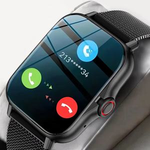 2024 스마트 워치 안드로이드 폰, 블루투스 통화, 혈중 산소 압력 모니터링 스마트 워치, 1.44 인치 컬러 스크린, 남녀공용