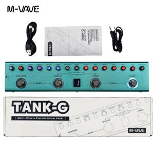 M-VAVE TANK-G 무선 기타 허브 |   9개의 프리앰프/8개의 IR 슬롯 + 노이즈 게이트 |   Bluetooth MIDI 동기화 및 20시간 충전식 무대 장비
