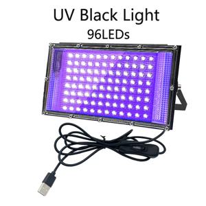 USB 스위치 LED UV 블랙 라이트, 395-405 nm 파장, LED UV 라이트 블랙 라이트 램프, 파티, 바, 수족관용