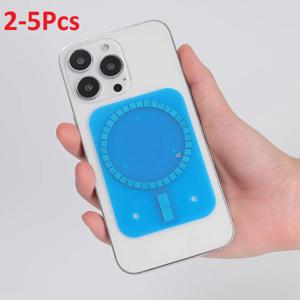 2-5Pcs iPhone 15 14 13 12 11 용 Magsafe 용 0.6mm 자석 패치 Samsung Huawei 무선 충전 자체 접착 자기 링