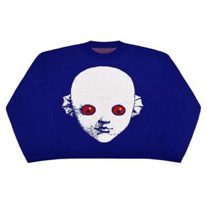 Y2K 스웨터 겨울 그래픽 streetwear 여성 빈티지 풀오버 점퍼 하이 니트웨어 오버 사이즈 고딕 긴 소매 탑 의류