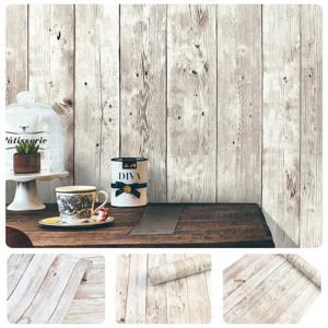45cm 접착제 벽 벽지 방 장식 복고풍 나뭇결 PVC 방수 벽 스티커 홈 인테리어