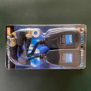 4K/5MP/2MP AHD/CVI/TVI/CVBS 카메라용 CAT5e 6 RJ45 커넥터에 대한 8MP CCTV 동축 BNC 비디오 전원 발룬 트랜시버