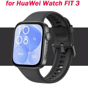Huawei watch fit 3 스트랩 스포츠 공식 웹 사이트 용 시계 밴드 correa huawei fit3 Accesorios 용 1:1 Smartwatch 실리콘 팔찌