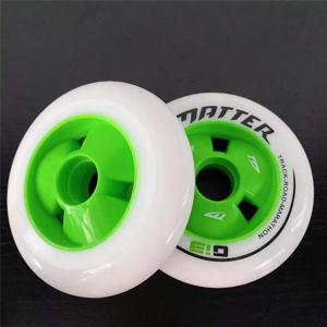 2 86A MATTER G13 인라인 스케이트 신발 용 스피드 휠 롤러 스케이트 휠 F1 트랙 로드 레이스 110mm 608 베어링