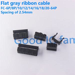 세트 FC-6P FC-8P FC-10P FC-14P FC-16P - FC-40P IDC 소켓 2x5 핀 이중 행 피치 2.54mm IDC 커넥터 10핀 케이블 소켓