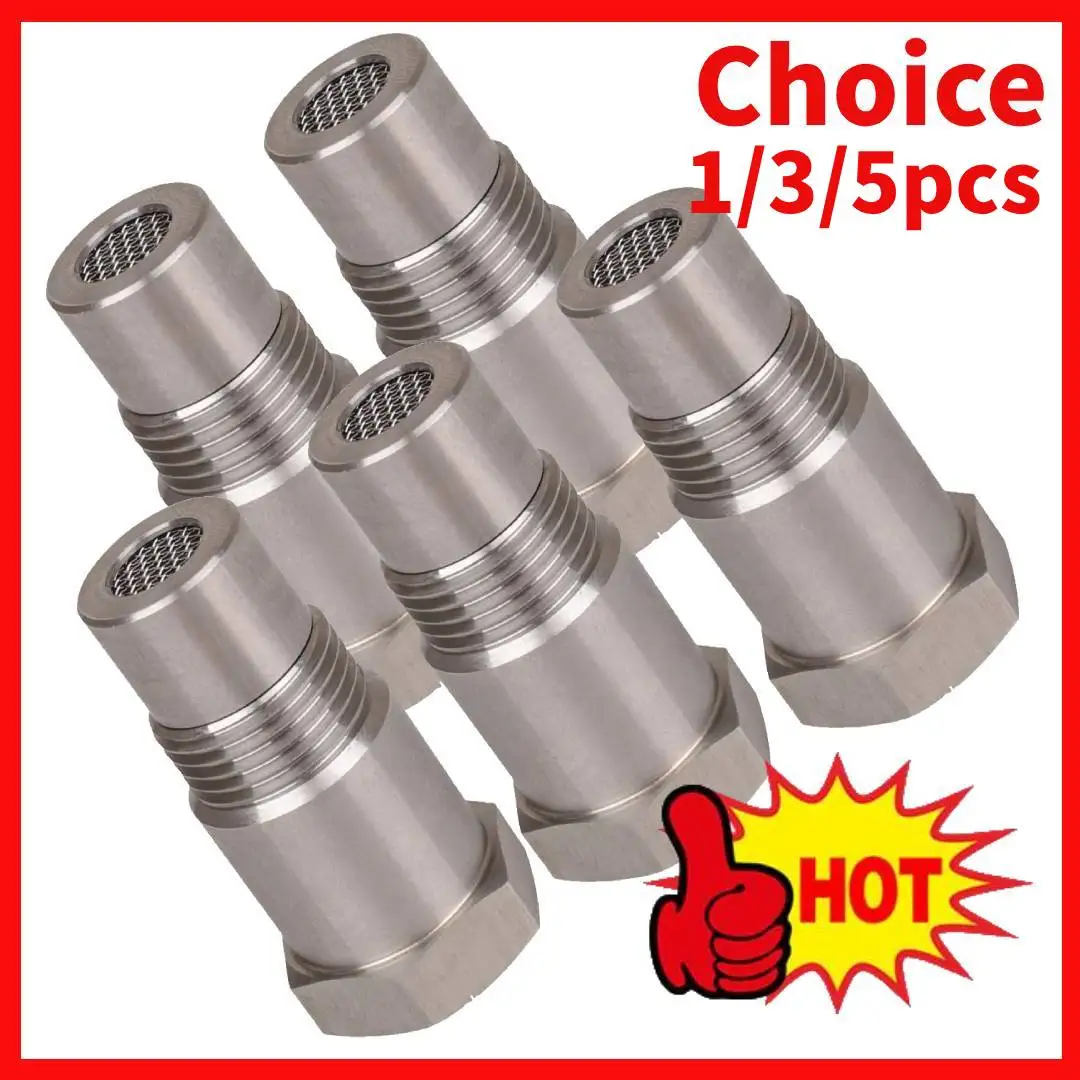 1/3/5PCS 산소 센서 스페이서 CEL 수정 산소 센서 어댑터 오프로드 성능 산소 O2 센서 M18X1.5 자동차 액세서리