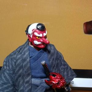 6'' 피규어용 1:12 스케일 군인 사무라이 마스크 모델