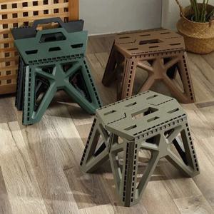 1pc 야외 접이식 의자 | 캠핑/낚시용 경량 휴대용 의자, 컴팩트한 사각형 디자인, 야외 활동에 적합