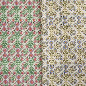 리버티 플로랄 패턴 빈티지 영감 100% 코튼 원단 봉제 드레스 의류 아동 드레스 손으로 수 놓은 디자인