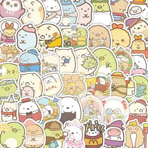 103PCS 헬멧 자전거 손 계정 연필 케이스 데칼 LanLanStickersWorld에 대한 귀여운 만화 방수 낙서 스티커