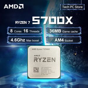 신형 AMD R7 5700X L3=32M 3.4GHz 8코어 16스레드 프로세서 65W 라이젠7 5700X 7NM DDR4 소켓 AM4 (팬 없음)