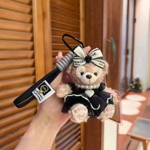 공주 스타일 커플 인형 펜던트 봉제 인형 액세서리 여자 친구 여자 친구를위한 귀여운 패션 케이크 장식 휴일 선물