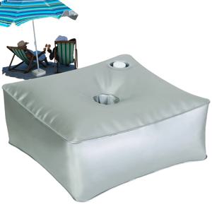 우산 베이스 무게 물 주머니 파티오 우산 베이스 대용량 두꺼운 실버 디자인 스탠드 및 베이스용 무게 우산용