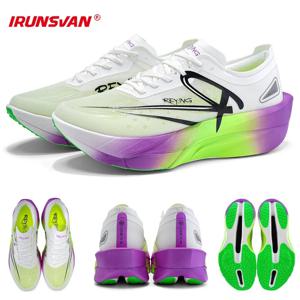 IRUNSVAN 남성용 전문 풀 카본 플레이트 마라톤 운동화 라이트 쿠셔닝 PB 중장거리 트레이닝 스니커즈 여성 25126
