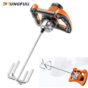 2800W/3000W 산업용 믹서 6단 속도 조절 핸드헬드 페인트 시멘트 석고 모르타르 코팅 믹서 퍼티 파우더