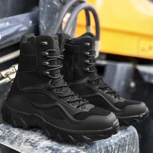 남성 신발 전술 부츠 특수 부대 필드 맨 부츠 경량 야외 미끄럼 방지 남성 Zapatillas Hombre Motorcycle Boots