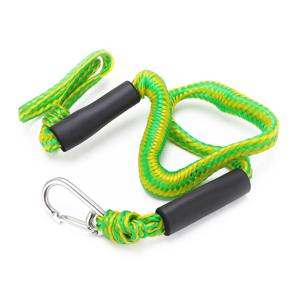 도크 라인 탄성 신축성 충격 흡수 보트 로프(도크 보트 카약 고정용 D자형 버클 포함)