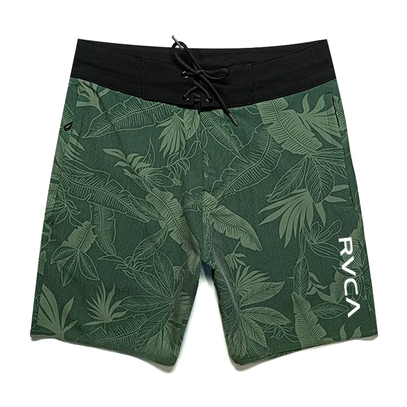 남성 클래식 보드숏 버뮤다 4방향 신축성 방수 비치 서핑 팬츠 퀵 드라이 비치 서핑 반바지 남성 수영복