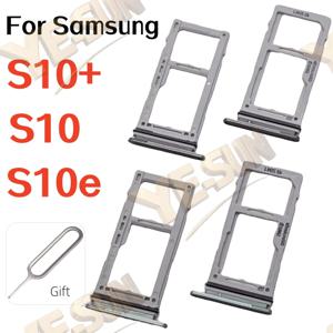 삼성 갤럭시 S10 S10e S10+플러스용 심 트레이 듀얼 SIM 카드 슬롯 방수 고무 링 교체 부품