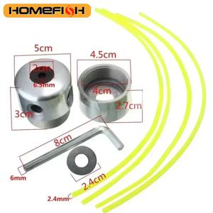 알루미늄 잔디 트리머 헤드 4줄 브러시 커터 교체용 잔디깎이 스트리머 액세서리