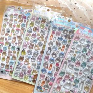 4피스 어린이용 만화 귀여운 소프트 유령 3D 스티커 - 휴대폰, 노트북 및 필통용 사랑스러운 3D 장식 데칼