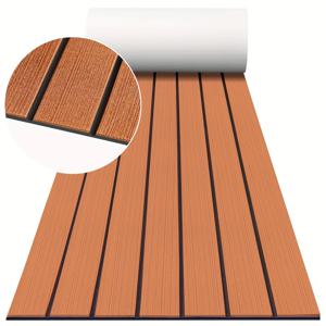 1200*410mm EVA 폼 보트 바닥 패드 미끄럼 방지 인조 티크 카펫 자가 접착식 해양 데크 시트 매트 요트 카약 차량용 패드