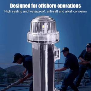 야외 방수 태양광 네트 마크 라이트 태양광 듀얼 모드 앵커 라이트 부표 신호등 1800mAh 배터리 야외용