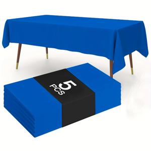 183×137cm 네이비 블루 식탁보 결혼식 생일 연회 레스토랑 축제 파티 용품에 대한 일회용 플라스틱 테이블 커버