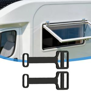 2개 RV 모터홈 측면 창문 안전 잠금 키트 카라반 RV 캠퍼 액세서리 제한 잠금 도구 휠 창문 리미터