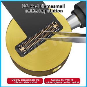 란루이 D6 미니 소형 납땜 스테이션은 시장에서 판매되는 납땜 인두의 99%에 맞는 제품으로, 휴대폰 스크린 케이블 칩 납땜 도구에 적합합니다.