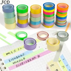 JCD 5 롤 다색 쓰기 가능 스티커 메모, 탈착식 형광펜 마킹 테이프, 색인 라벨 참조
