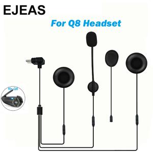 EJEAS Q8/Q7 오토바이 헬멧 인터콤 Type-C 인터페이스 헤드셋에 적합