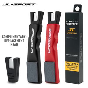 프로 아이스 스케이트 샤프너 아이스 하키 휴대용 샤프너 하키 액세서리 피겨 스케이팅 블레이드 연마석 교체 헤드