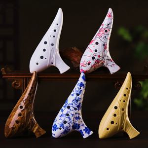 12홀 오카리나 알토 C 키 12홀 오카리나 악기 초보자를 위한 쉬운 악기 레진 오카리나 악기