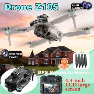 새로운 Z105 드론 1080P HD 카메라 광학 흐름 5G WIFI 전문 항공 사진 브러시리스 풀 서라운드 드론 쿼드콥터 장난감