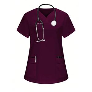 여성 스크럽 상의 의료 수술복 스크럽 의료 유니폼 병원 근무복 약국 간호사 셔츠 치과 작업복