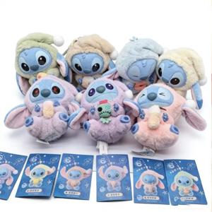 2026*스티치 잠자리에 들기 전에 먹어라 시리즈 블라인드 박스 플러시 비닐 장난감 귀여운 인형 라부 V3 미스터리 박스 가방 펜던트 장식 선물