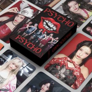 55개 베이비몬스터 신상 앨범 PSYCHO 로모 카드 WE GO UP HD 인쇄 포토카드 루카 아현 아사 치키타 파리타 팬 선물