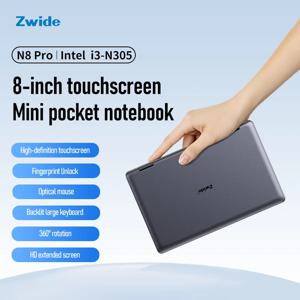 즈와이드 포켓북 N8 프로 인텔 i3-N305 터치스크린 8인치 IPS 1920x1200 픽셀 FHD 16GB LPDDR5 미니 노트북 360 °   플립 요가